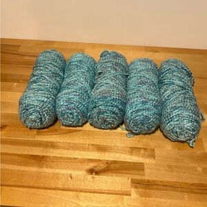 5 Skeins of Lionbrand Homespun Acrylic Blend Variegated Yarn 6oz